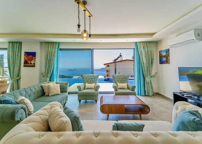 4 Bedroom Sea View In Kalkan * 卡斯