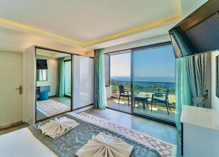 别墅 4 Bedroom Sea View In Kalkan