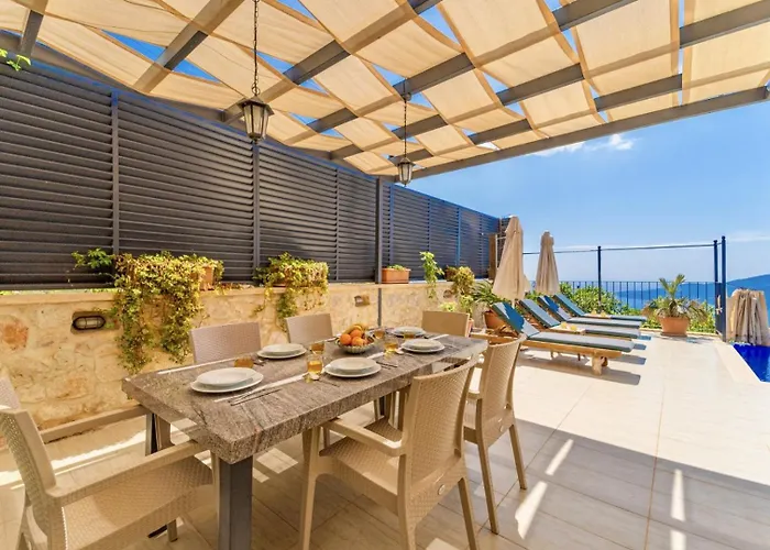 别墅 4 Bedroom Sea View In Kalkan *