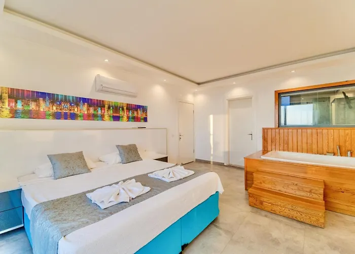 别墅 4 Bedroom Sea View In Kalkan 卡斯