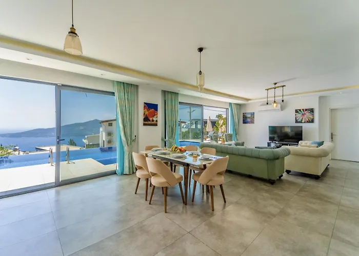 别墅 4 Bedroom Sea View In Kalkan *
